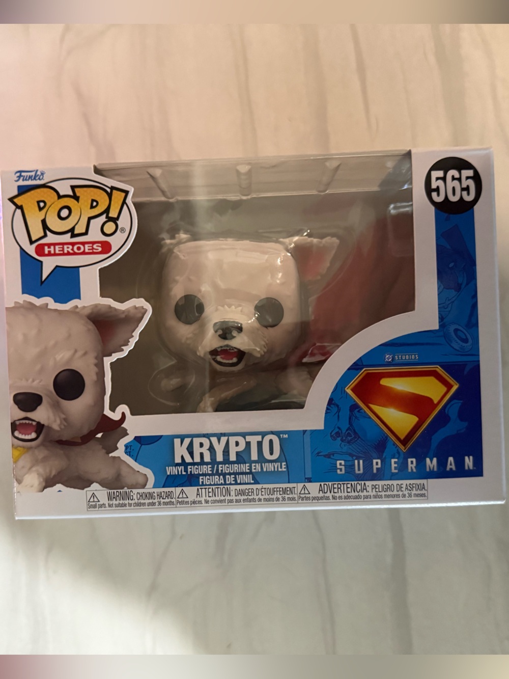 Funko Pop! Heroes Krypto the Superdog Vinyl Figure - White, Red